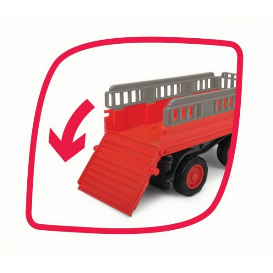 Imagine Tractoraș cu remorcă pentru animale cu figurină căluț