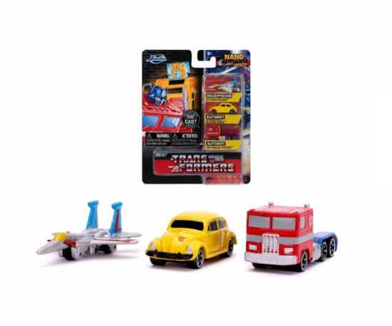 Imagine TRANSFORMERS SET 3 NANO MASINUTE METALICE 4CM
