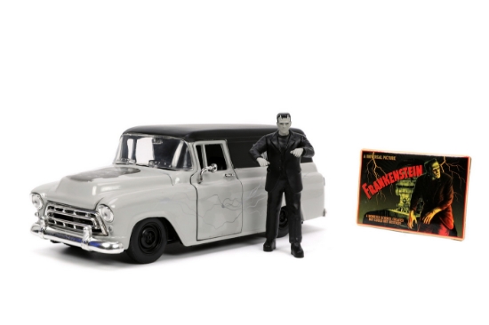 Imagine Set mașinuță 1957 Chevy Suburban și figurină Frankenstein