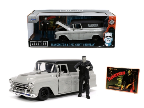 Imagine Set mașinuță 1957 Chevy Suburban și figurină Frankenstein