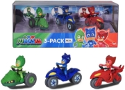 Imagine EROI IN PIJAMALE SET 3 MOTOCICLETE CU FIGURINA SCARA 1:64