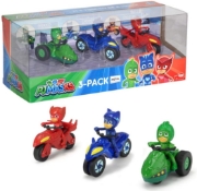 Imagine Eroi în pijamale set 3 motociclete cu figurină scară 1:64