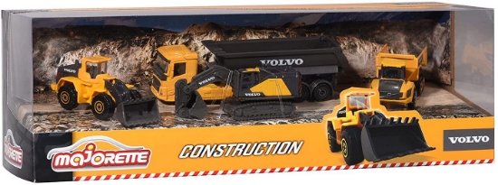 Imagine MAJORETTE SET 4 MASINUTE METALICE VOLVO 7.5CM