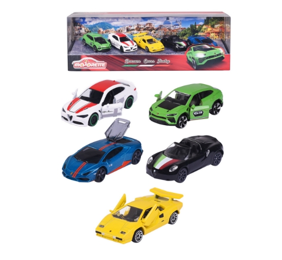 Imagine MAJORETTE SET 5 MASINI DIN METAL DREAMS ITALY