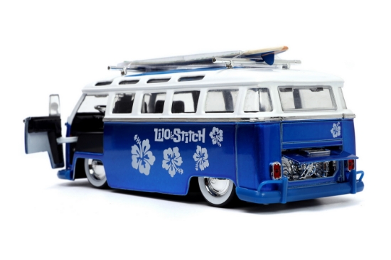 Imagine Jada Autobuz metalic și figurină Stitch scara 1:24