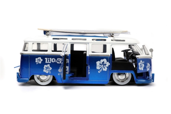 Imagine Jada Autobuz metalic și figurină Stitch scara 1:24