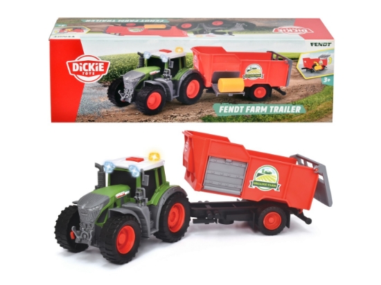 Imagine Dickie Fendt tractor cu remorca