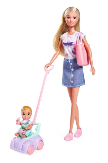 Imagine STEFFI LOVE PAPUSA STEFFI CU MASINUTA PREMERGATOR SI BEBE