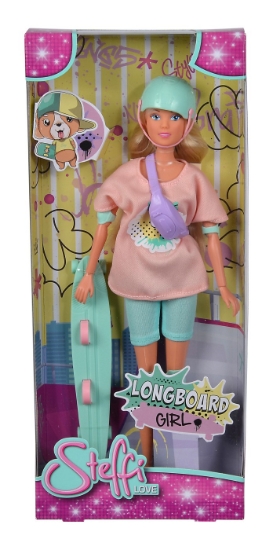 Imagine STEFFI LOVE PAPUSA STEFFI CU LONGBOARD