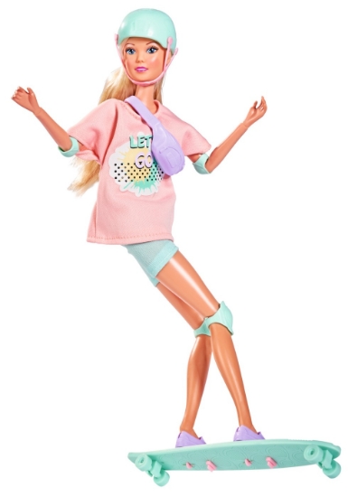 Imagine STEFFI LOVE PAPUSA STEFFI CU LONGBOARD