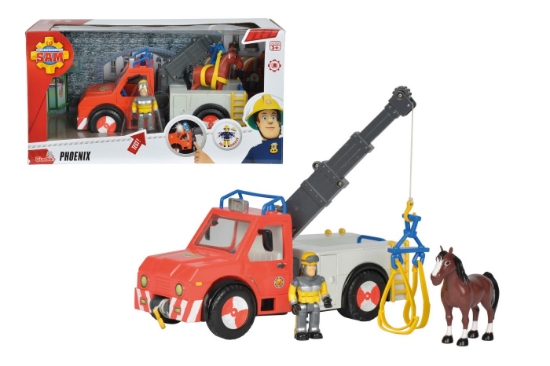 Imagine POMPIERUL SAM VEHICUL PHOENIX SI FIGURINA SAM