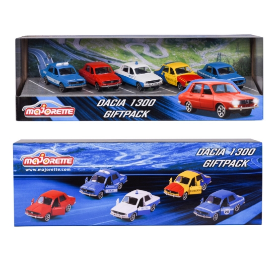 Imagine MAJORETTE SET 5 MASINUTE METALICE DACIA 1300 7.5CM