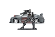 Imagine JADA MARVEL MASINUTA METALICA FORD MUSTANG SCARA 1:32 SI FIGURINA METALICA WAR MACHINE