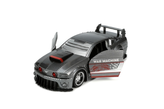 Imagine Jada Marvel Ford Mustang 2006 + War Machine – scară 1:32