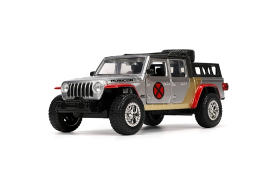 Imagine Jada Marvel set mașinuță metalică Jeep Gladiator scară 1:32 și figurină din metal Colossus