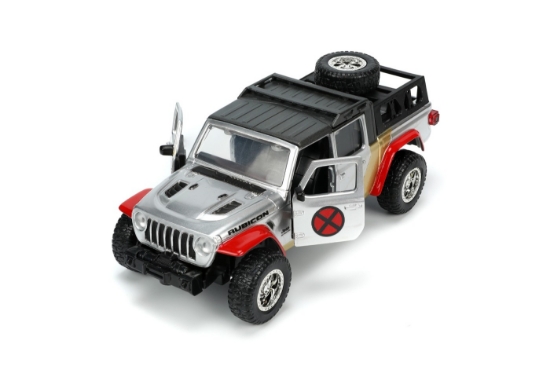 Imagine Jada Marvel set mașinuță metalică Jeep Gladiator scară 1:32 și figurină din metal Colossus