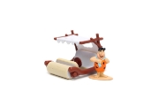 Imagine Jada set mașinuță metalică Flintmobilul scară 1:32 și figurină Fred Flintstone