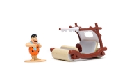 Imagine Jada set mașinuță metalică Flintmobilul scară 1:32 și figurină Fred Flintstone
