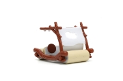Imagine Jada set mașinuță metalică Flintmobilul scară 1:32 și figurină Fred Flintstone