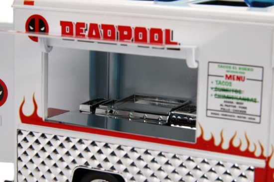 Imagine Jada Marvel set camionul de mâncare scară 1:24 și figurină metalică Deadpool