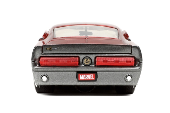 Imagine Jada Marvel Ford Mustang 1967 scară 1:24 – cu Star-Lord la volan!