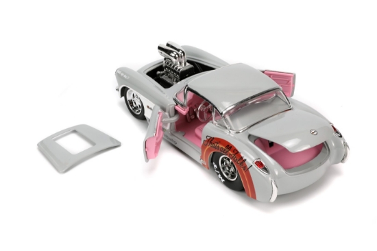 Imagine Jada mașinuță metalică Bugs Bunny 1957 Chevrolet Corvette 1:24