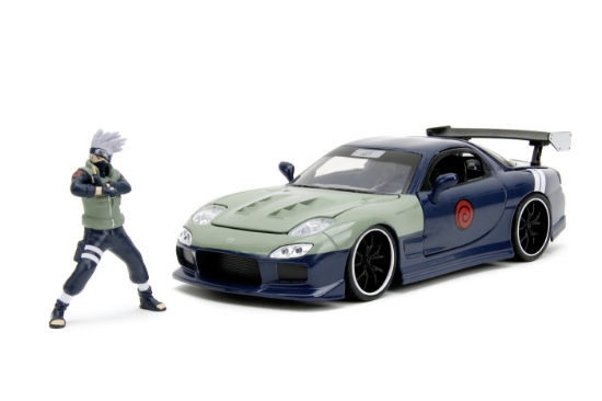 Imagine Jada mașinuță metalică Naruto 1995 Mazda RX-7 1:24