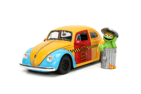 Imagine Jada mașinuță metalică Sesame Street 1959 VW Beetle 1:24