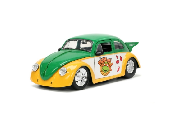 Imagine Jada mașinuță metalică Testoasele Ninja 1959 Volkswagen Drag Beetle 1:24