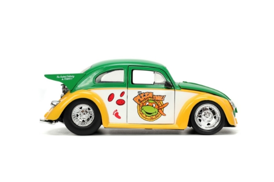 Imagine Jada mașinuță metalică Testoasele Ninja 1959 Volkswagen Drag Beetle 1:24