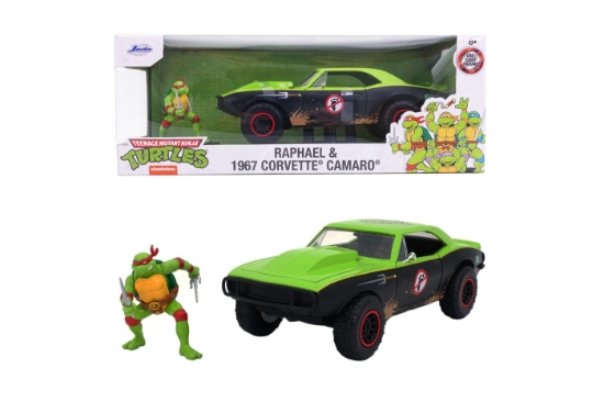 Imagine JADA MASINUTA METALICA TESTOASELE NINJA RAPHAEL CHEVY CAMARO 1:24