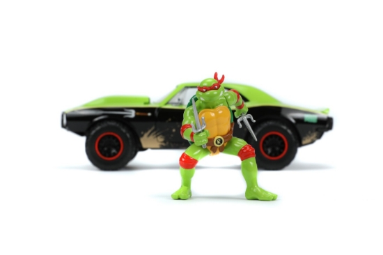 Imagine Jada mașinuță metalică Testoasele Ninja Raphael Chevy Camaro 1:24