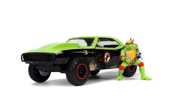 Imagine Jada mașinuță metalică Testoasele Ninja Raphael Chevy Camaro 1:24