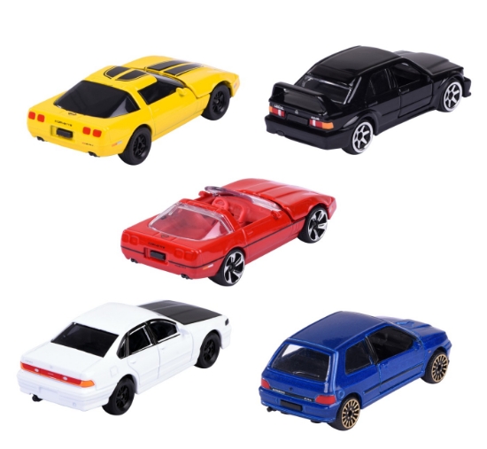 Imagine Majorette set Youngster 5 mașinuțe 7.5 cm