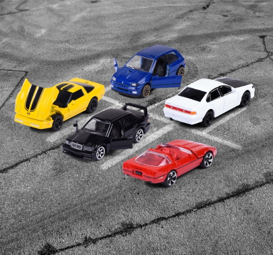 Imagine Majorette set Youngster 5 mașinuțe 7.5 cm