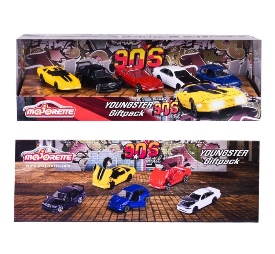 Imagine Majorette set Youngster 5 mașinuțe 7.5 cm