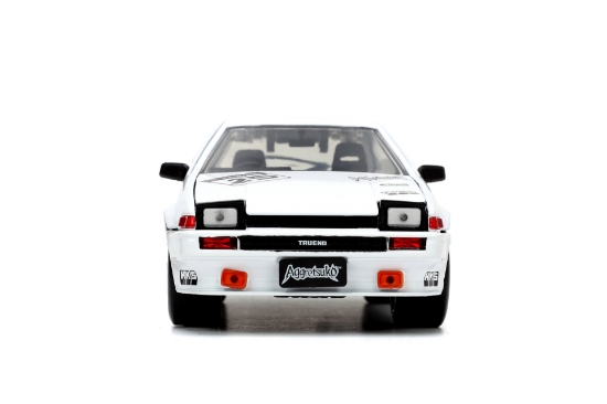 Imagine Jada Aggretsuko set mașinuță metalică și figurină Aggretsuko și Toyota Trueno scara 1:24