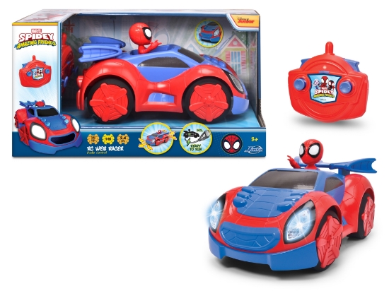 Imagine SPIDEY PRIETENII EXTRAORDINARI MASINUTA CU TELECOMANDA WEB RACER SCARA 1:18 