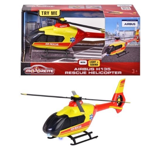 Imagine Majorette elicopter de salvare Airbus H135 cu sunete și lumini
