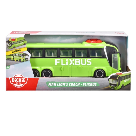 Imagine DICKIE AUTOCAR FLIXBUS MAN LIONS COACH 26.5CM