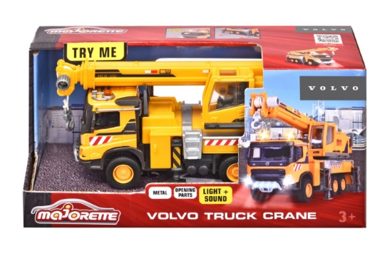 Imagine MAJORETTE VOLVO CAMION CU MACARA