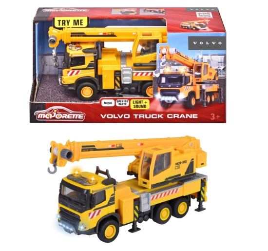 Imagine Majorette Volvo camion cu macara