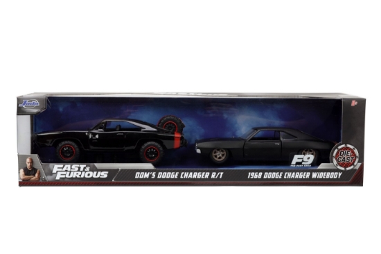 Imagine JADA FAST AND FURIOUS SET MASINUTE METALICE DODGE CHARGER RT SI DODGE CHARGER WIDEBODY SCARA 1:32