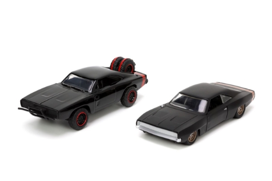 Imagine Jada Fast and Furious Set mașinuțe metalice Dodge Charger R/T și Dodge Charger Widebody scară 1:32