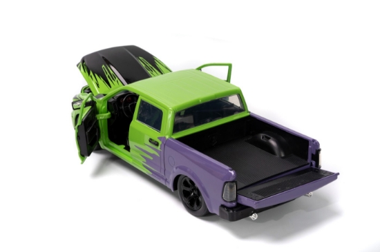 Imagine Jada Marvel set figurină Hulk și mașinuță metalică RAM 1500 2014 scară 1:24