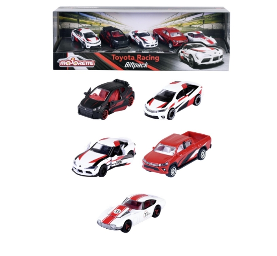 Imagine MAJORETTE MASINUTE METALICE PACHET CADOU TOYOTA 5 MASINI