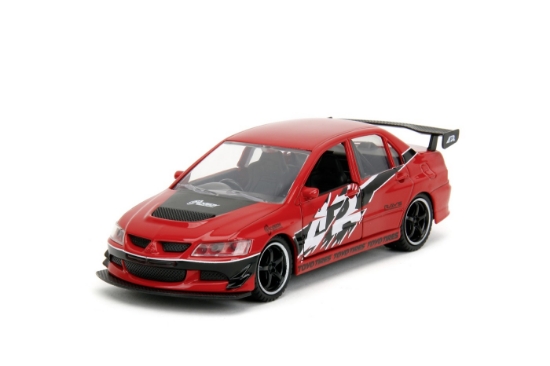 Imagine Jada Fast and Furious Set 2 mașini metalice Mitsubishi Lancer Evolution IX 1:32