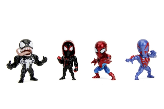 Imagine JADA MARVEL SPIDER MAN SET 4 FIGURINE METALICE 6.5CM