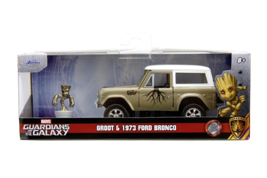 Imagine JADA MARVEL SET MASINUTA METALICA FORD BRONCO SI FIGURINA GROOT