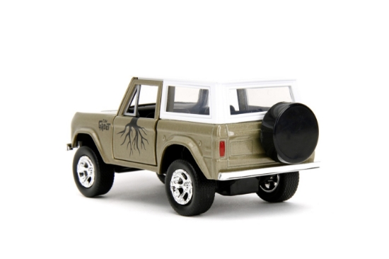 Imagine Jada Marvel set mașinuță metalică Ford Bronco și figurină Groot